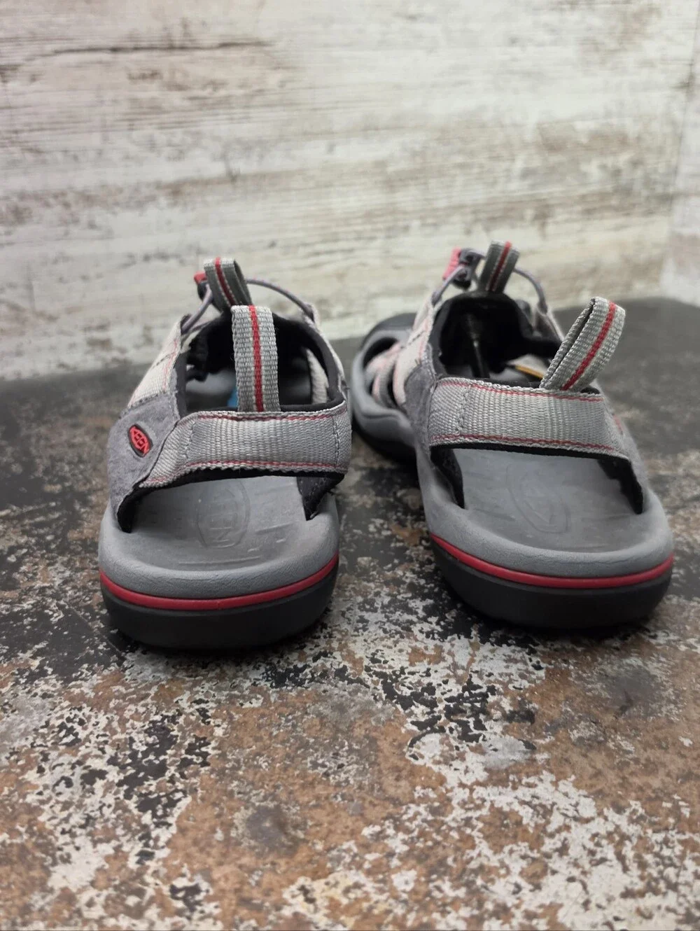 Keen shoe sanitized seen